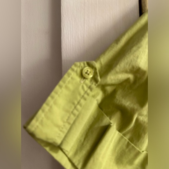 Lime Green Button-Up Shirt - Picture 2 of 7